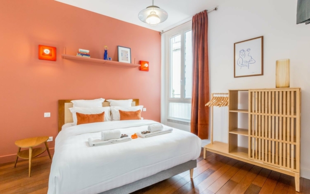 Saint-Honoré Chambre spacieuse avec lit double, penderie.