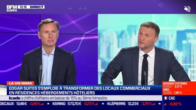 lien vers l'interview BFM Xavier O'QUIN Edgar Suites