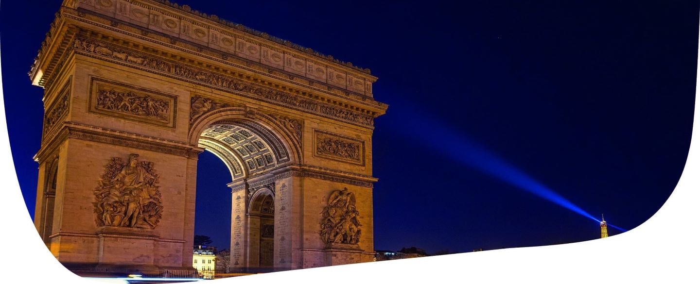 photo de l'Arc de Triomphe à Paris